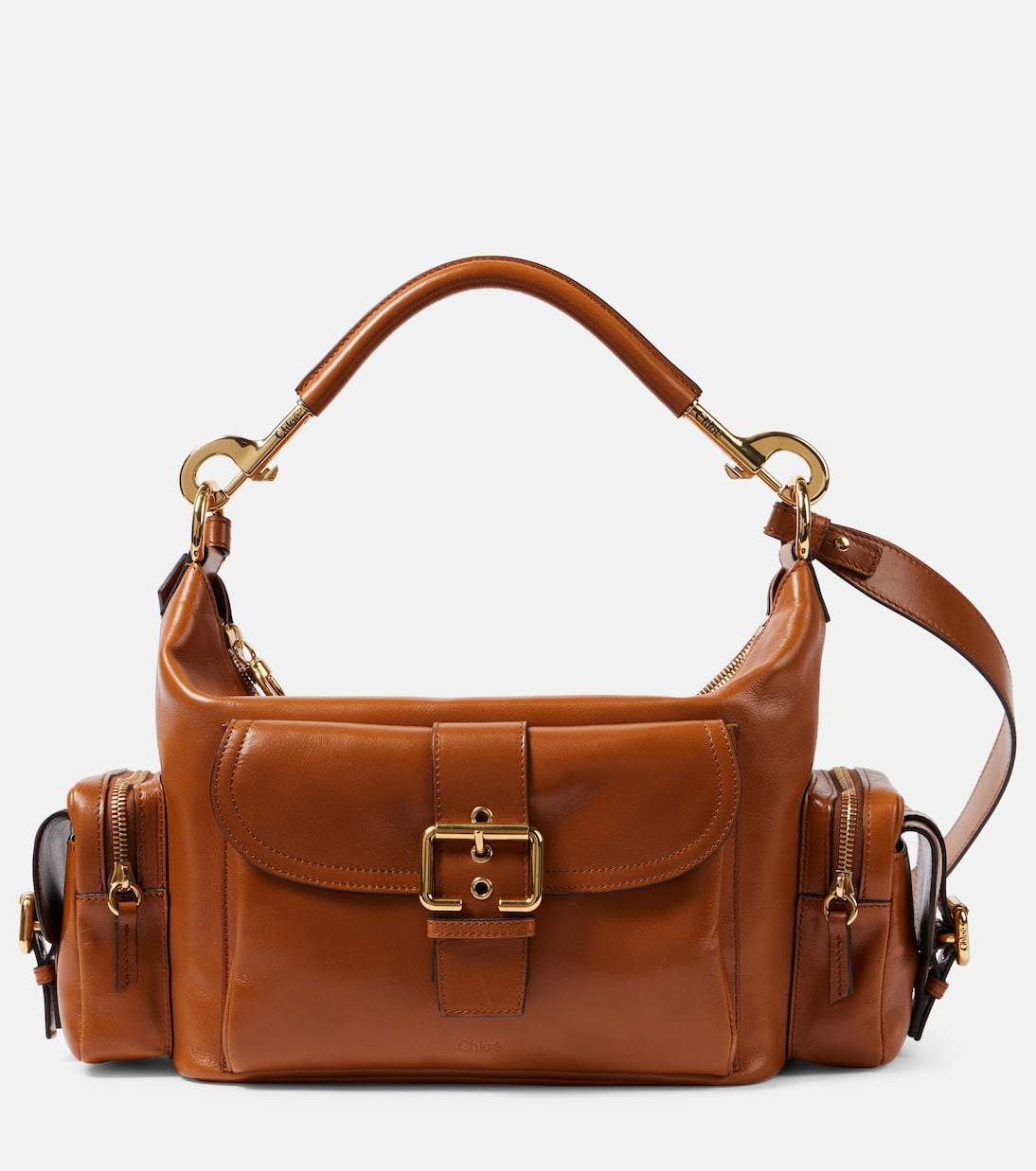 Medium leather camera bag