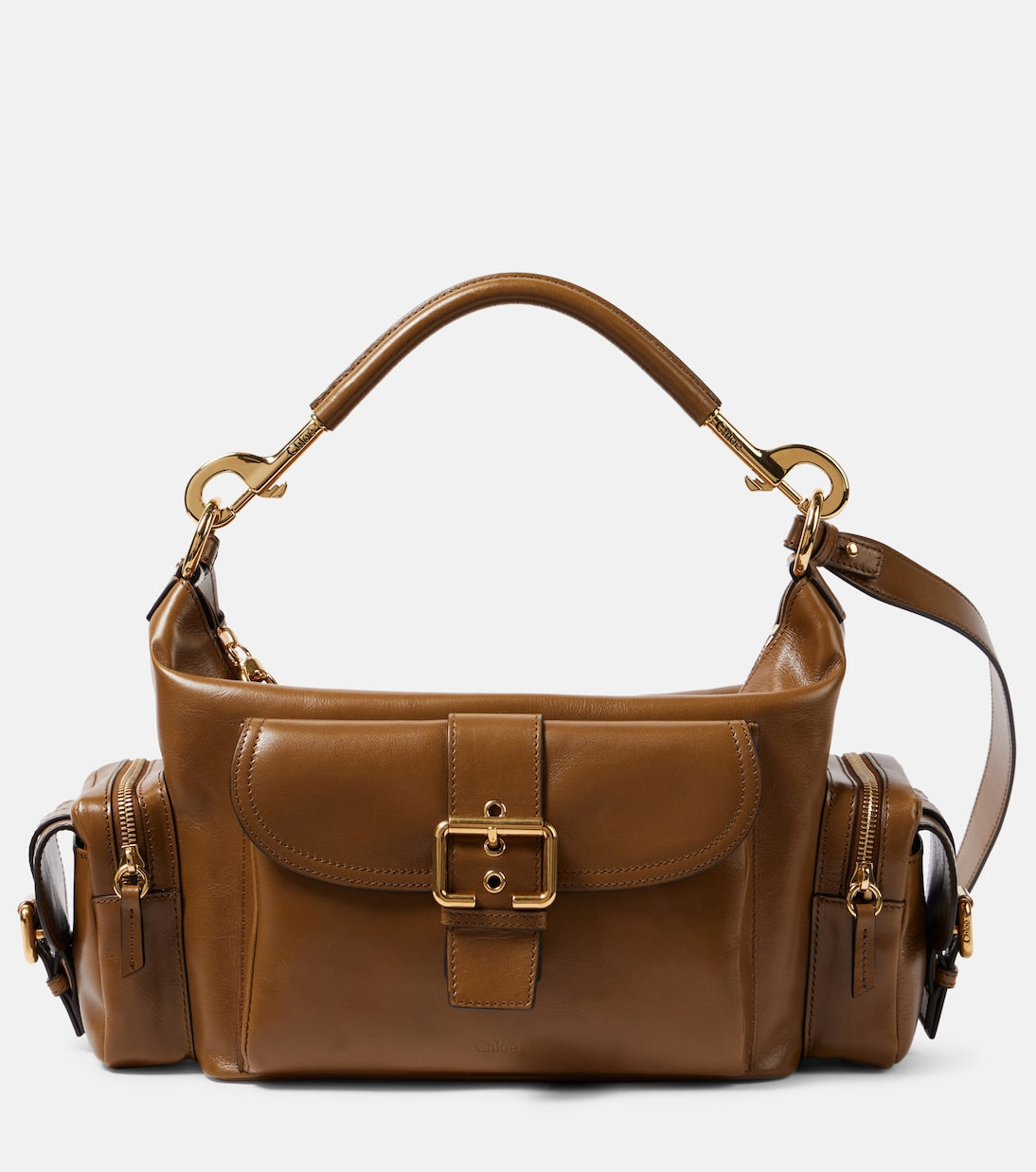Medium leather camera bag