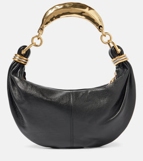 Banana Small leather shoulder bag