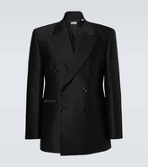 Wool and silk blazer