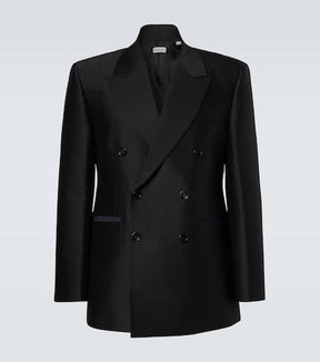 Wool and silk blazer