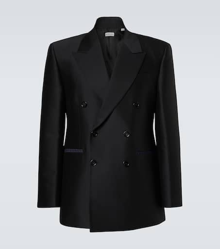 Wool and silk blazer