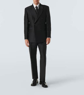 Wool and silk blazer