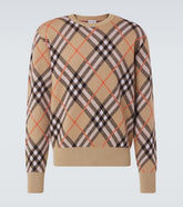 Burberry Check wool-blend sweater