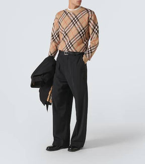Burberry Check wool-blend sweater