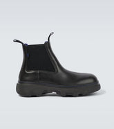 Leather ankle boots
