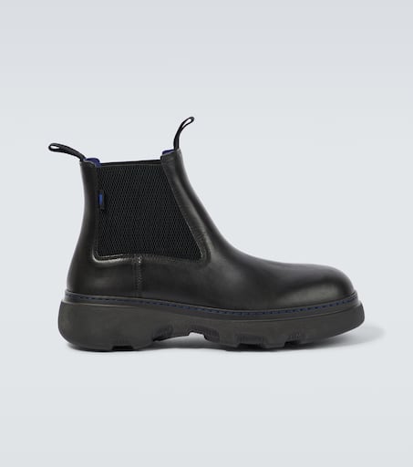 Leather ankle boots