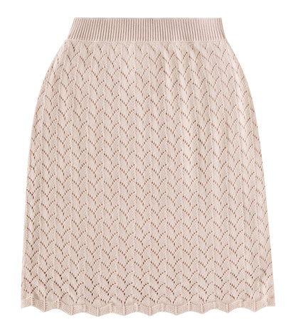 Cotton and cashmere skirt