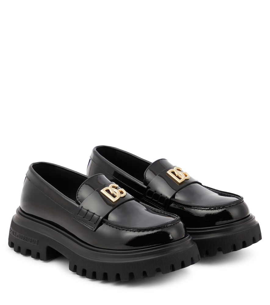 Patent leather loafers