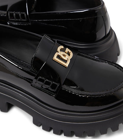 Patent leather loafers