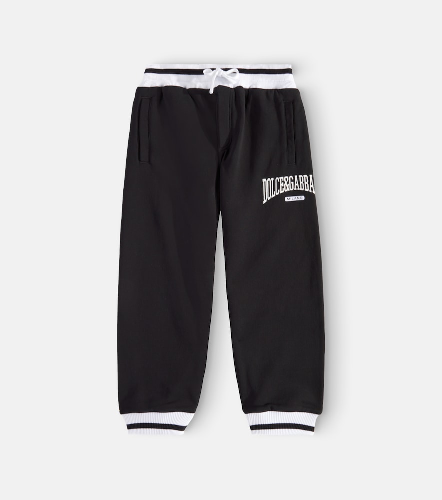 Logo cotton jersey sweatpants