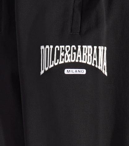 Logo cotton jersey sweatpants