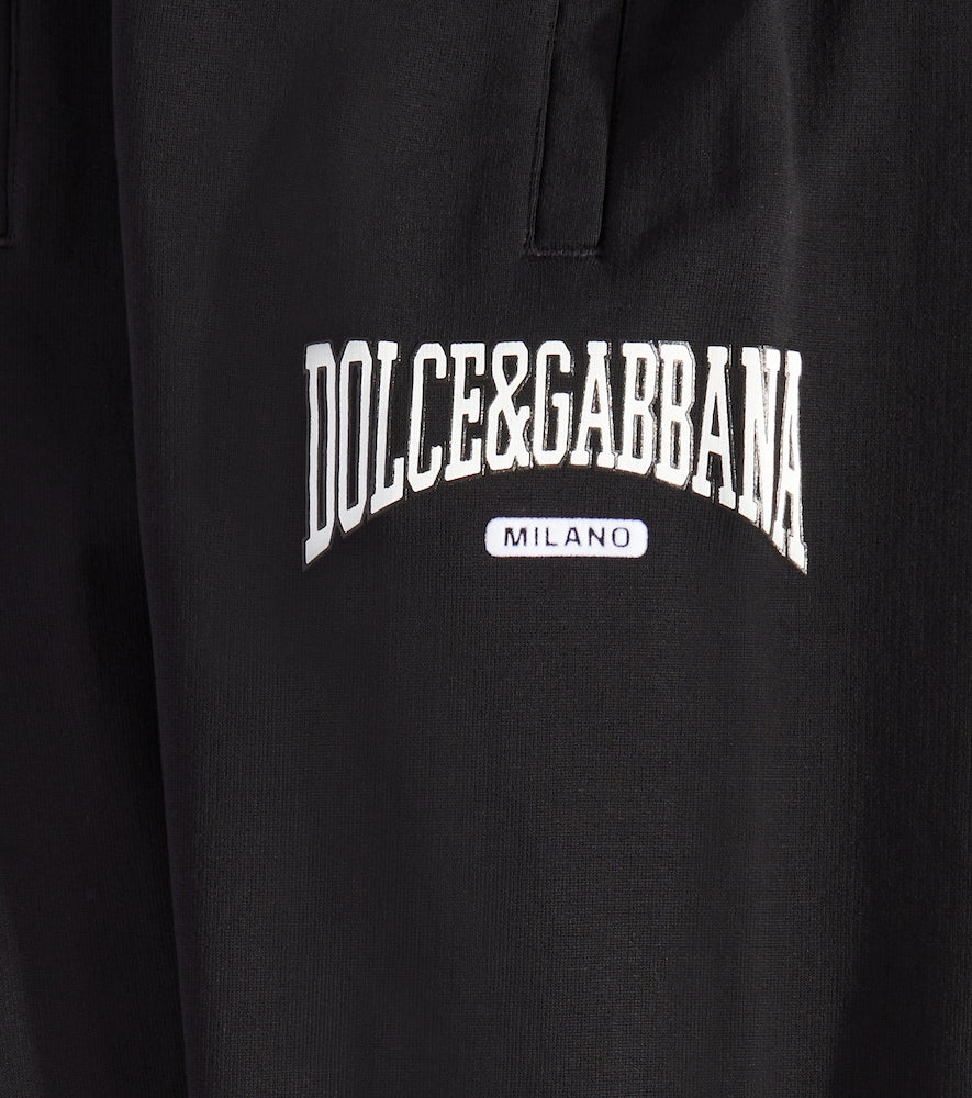 Logo cotton jersey sweatpants