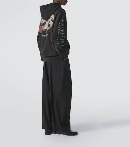 Theatre Masks cotton jersey hoodie