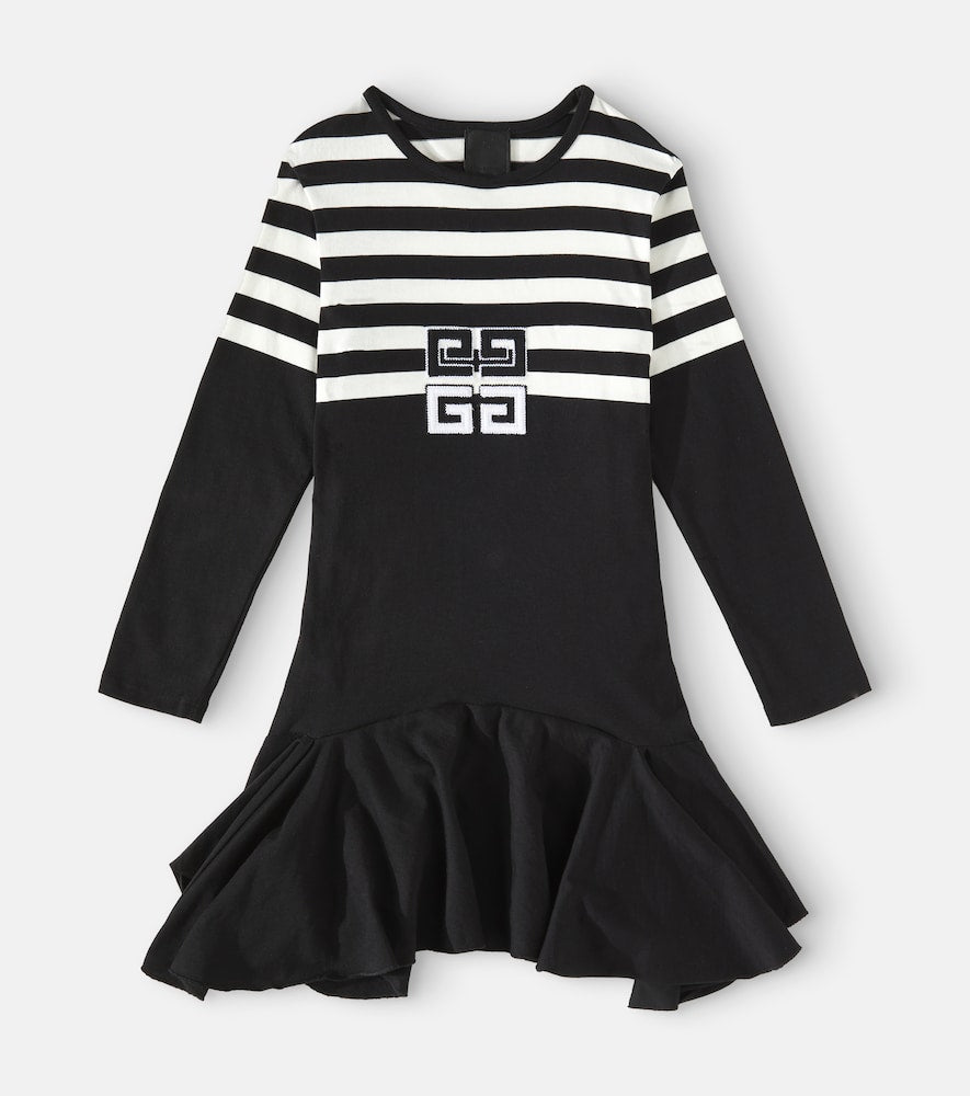 4G striped cotton dress