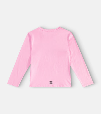 Logo cotton jersey top