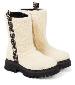 Logo teddy boots