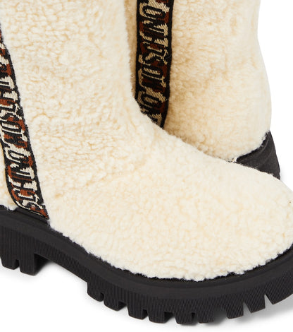 Logo teddy boots