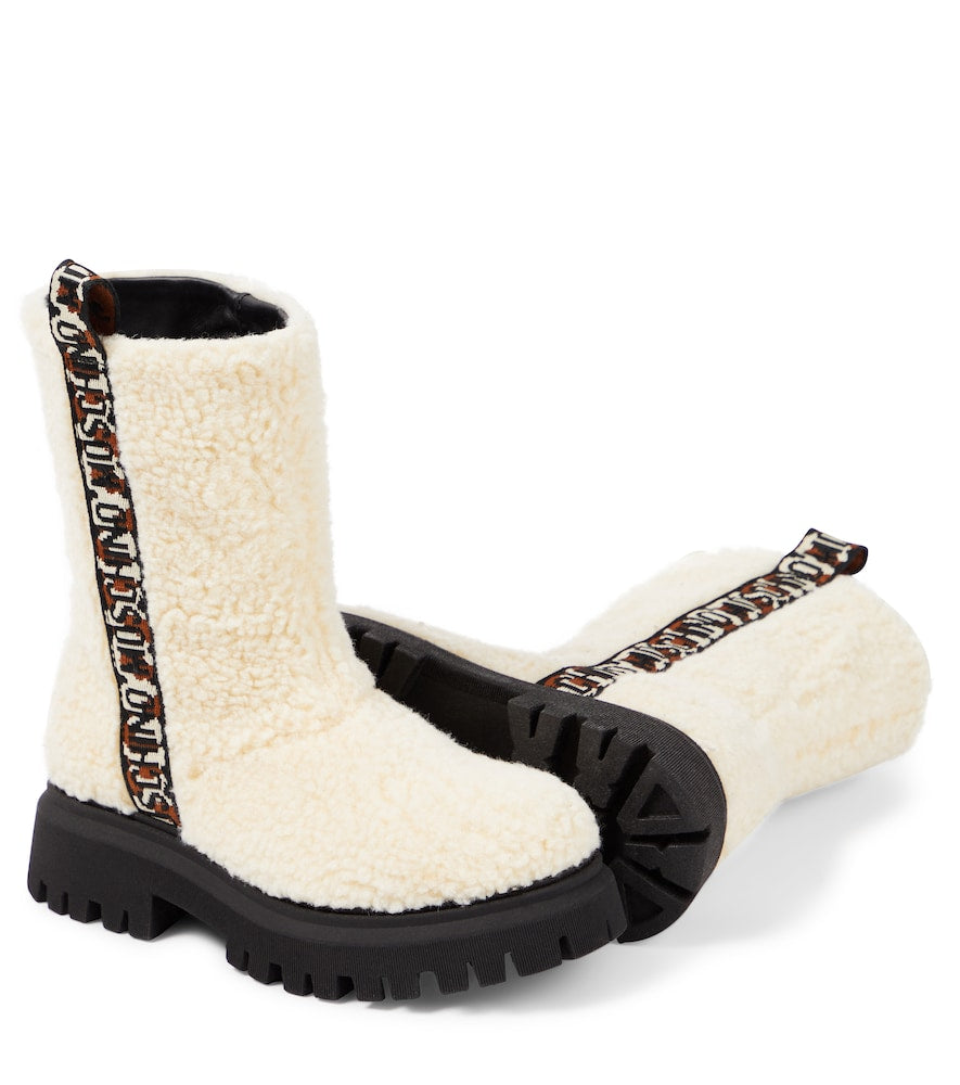 Logo teddy boots