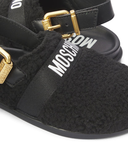 Logo slingback clogs