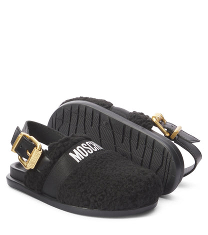 Logo slingback clogs