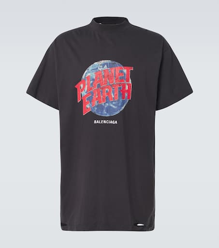 Planet Earth oversized cotton T-shirt