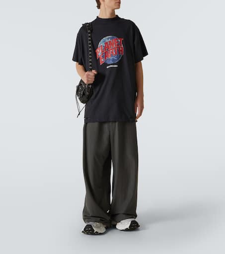 Planet Earth oversized cotton T-shirt