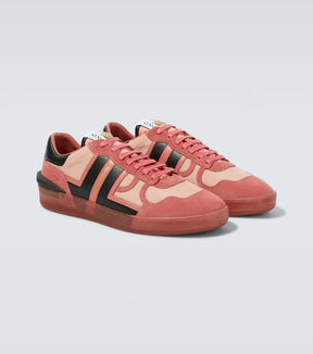 Clay suede-trimmed sneakers