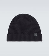 Ribbed-knit cashmere beanie