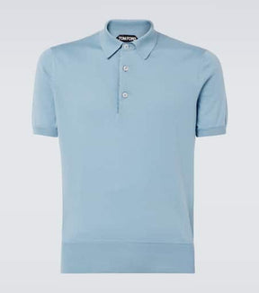 Cotton jersey polo shirt