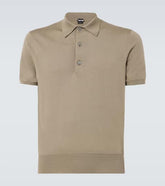 Cotton jersey polo shirt