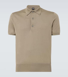 Cotton jersey polo shirt