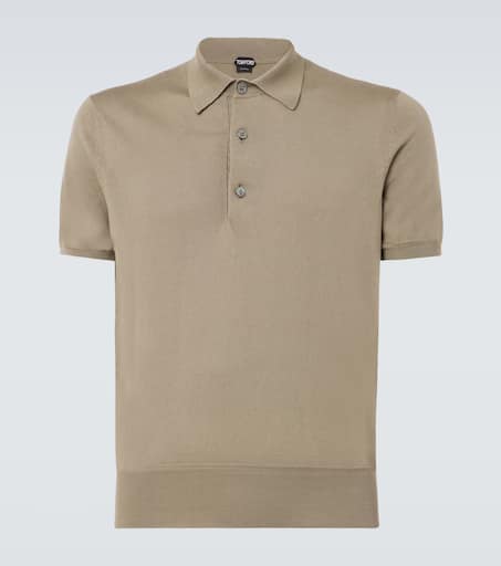 Cotton jersey polo shirt