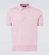 Cotton jersey polo shirt