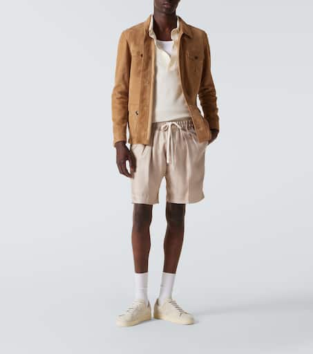 Cotton and silk polo shirt