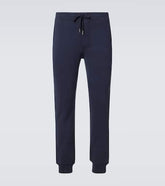 Cotton-blend jersey sweatpants