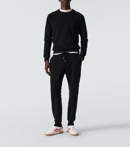 Cotton-blend jersey sweatshirt
