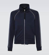 Jersey track jacket