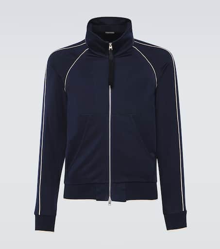Jersey track jacket