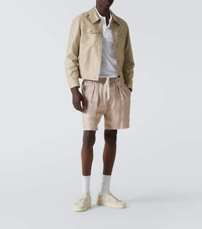 Cotton satin blouson