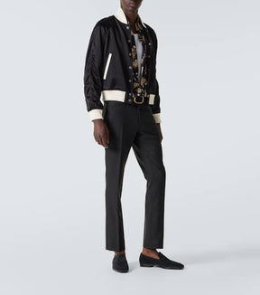 Satin blouson