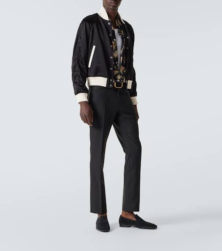 Satin blouson