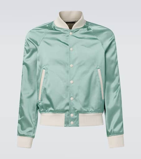 Satin bomber jacket