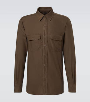 Twill overshirt