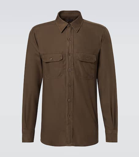 Twill overshirt