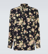 Floral silk crêpe de chine shirt