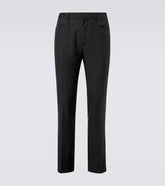 Dyllan wool and mohair twill slim pants