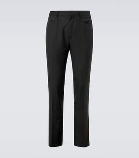 Dyllan wool and mohair twill slim pants