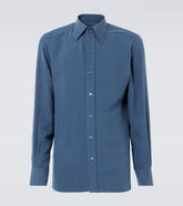 Silk twill shirt