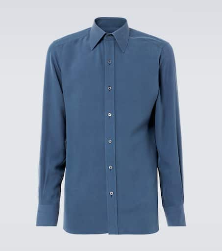 Silk twill shirt